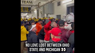 Ohio State amp Michigan Tunnel STANDOFF At Halftime 😳😳 Shorts [upl. by Dorion]