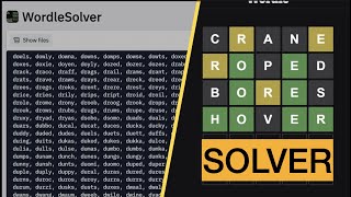 How to make a Wordle Solver in Python [upl. by Washburn]