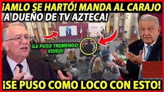 SE PUSO COMO L0C0 SALINAS PLIEGO ¡DUEÑO DE TV AZTECA SALIÓ A LL0RARLE AL PRESIDENTE AMLO PONE VIDEO [upl. by Jane652]