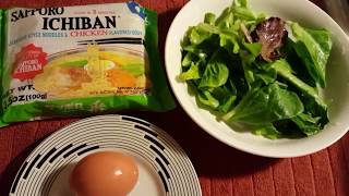 HOW TO COOK RAMEN NOODLES WITH EGG  SAPPORO ICHIBAN RAMEN [upl. by Bamby929]