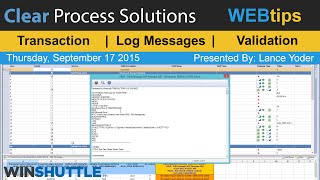 WINSHUTTLE Tutorials amp WEBtips Editing Log Messages amp Inscript Validation Training [upl. by Jenica]