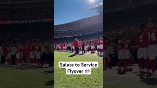 Perfect way to kick off our Salute to Service game 👏 ChiefsvsBroncos [upl. by Killian253]