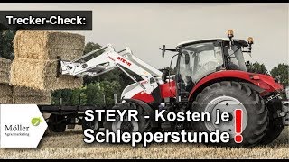 Kosten je Stunde für STEYR Traktor  STEYR 4145 Profi SControl 8 im Praxistest von Landwirtcom [upl. by Animaj]