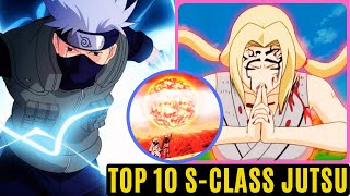 NARUTO Top 10 Every SClass Jutsu In Naruto Ranked By Strength [upl. by Ydnahs]