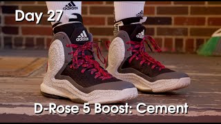 Adidas DRose 5 Cement  Detailed Look and Review [upl. by Aikar]