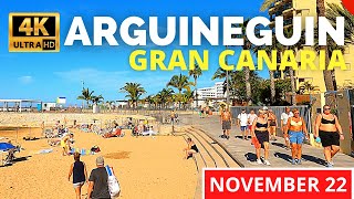 ARGUINEGUIN Gran Canaria Canary Islands November 15 2022 🔴 Sjømannskirken to Dorado Beach Hotel [upl. by Preston]