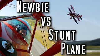 Too Much Plane Brand New Pilot Tries To Fly Aerobatic BiPlane [upl. by Vada]