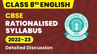 CBSE Rationalized Syllabus  Class 8 English 202223  CBSE Big Update [upl. by Willow]