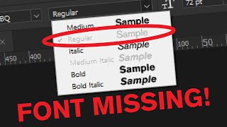 How to fix fonts not showing up in Adobe software Even though theyre installed [upl. by Leahsim]