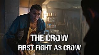 First Fight as Crow The Crow 2024  Bill Skarsgård in the crow remake [upl. by Ueih203]