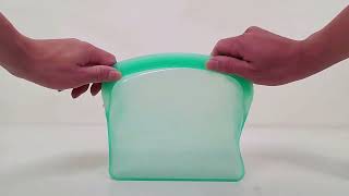 Customizable Reusable Silicone Food Storage Bag For Kitchen Vacuum [upl. by Hatokad]