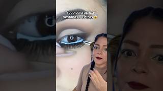 Pestañas postizas por debajo del ojo😱🥰 thandymakeup maquillaje trucosmaquillaje makeup [upl. by Claudelle]