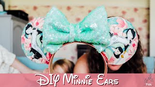 HOW TO MAKE MINNIE MOUSE EARS  Easy DIY sew and no sew  This is Disney Life [upl. by Bala849]