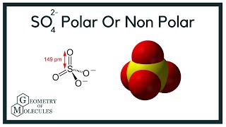 Is SO42 Polar or Nonpolar Sulfate Ion [upl. by Delgado]