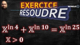 🔴 LENSEMBLE SOLUTION DE LEQUATION EXPONENTIELLE 𝕏ln⁡𝟒 𝕏ln⁡𝟏𝟎 𝕏ln⁡𝟐𝟓  NOMBRE DOR 𝝋 PHI [upl. by Rainah]