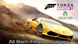 Forza Horizon 2 XOne  All Barn Finds Locations Storage Hunter Achievement Guide [upl. by Sander9]