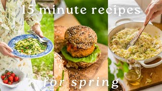 15 Minute Vegan Recipes for Spring  Tasty amp Beginner Friendly [upl. by Naves]