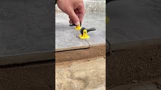 Hollow floor tile balance correcting process with the rotary knob corrector [upl. by Alrich95]