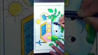 Solar system Drawing trending ytshortshortviralshorts ytshortsdiydrawing [upl. by Navap]