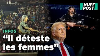 En plein concert après lélection américaine Billie Eilish sen prend à Donald Trump [upl. by Sloatman809]