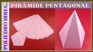 COMO HACER UNA PIRÁMIDE PENTAGONAL RÁPIDO Y FÁCIL  PENTAGONAL PYRAMID [upl. by Maltzman]