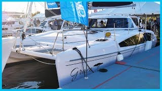 108 The MOST AFFORDABLE Performance Cruising Catamaran Under 40 Full Tour Learning the Lines [upl. by Leziar]