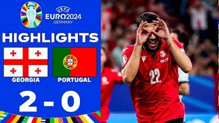 Georgia  Portogallo 20 gol e highlights euro 2024 [upl. by Lubeck]