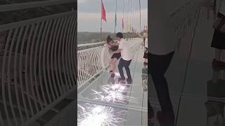 China⚠️Glass Bridge🚨Is Safe😱⁉️shortsyoutubeshortsviralfunnysportsgamesindianewfun [upl. by Eilrebma742]