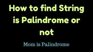 Tutorial 6  Palindrome with C [upl. by Allys749]