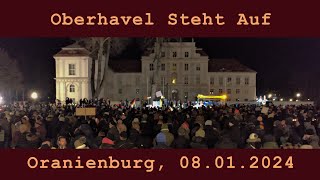 Demo am 08012024 in Oranienburg Oberhavel Steht Auf [upl. by Latrena]