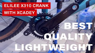 Lightweight Elilee X310 Carbon Crankset with Xcadey Power Meter [upl. by Campos]