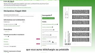 Prestation VaudTax 2023  Tutoriel [upl. by Ehcropal]