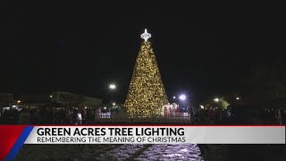 Green Acres Baptist Church lights 45foottall Christmas tree [upl. by Anastasie]