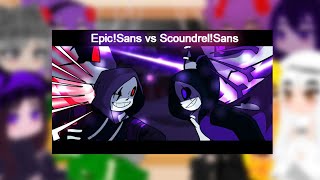 Mob Talker React to EpicSans vs ScoundrelSans Animation by Nec But Animator kinda weak [upl. by Va]