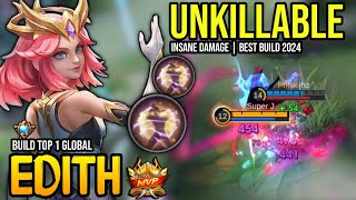 EDITH BEST BUILD 2024  BUILD TOP GLOBAL EDITH GAMEPLAY  MOBILE LEGENDS✓ [upl. by Buckie]