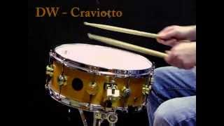 DW Craviotto Solid shell Maple snare 14x55quot [upl. by Anali]