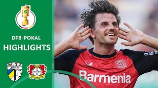 LEVERKUSEN made it to round 2  Jena vs Bayer 04 Leverkusen 01  Highlights  DFBPokal 1st Round [upl. by Haziza]