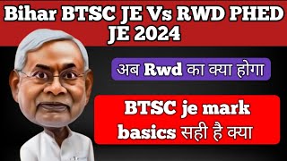 Bihar BTSC JE Vs RWD PHED JE 2024 [upl. by Nibroc972]