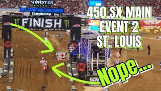 2024 St Louis Supercross 450 SX Main Event 2 [upl. by Balthasar331]