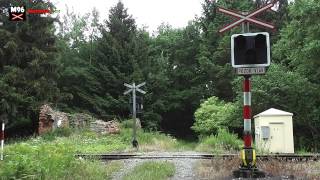 Železniční přejezd Česká Skalice 3  2262015  Czech railroad crossing [upl. by Poole]