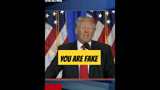 Youre Fake News Donald Trump shuts down CNN reporter donaldtrump cnn shorts [upl. by Robinet]