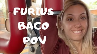 FURIUS BACO Roller Coaster POV  Port Adventura Spain [upl. by Lladnyk394]