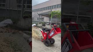 Multipurpose machine easily handling wood over 10 cm in diameterwoodchipper machinery farmer [upl. by Elauqsap623]