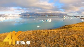 Walking Across Iceland  Incredible Trip to ICELAND 4K with music  2 HOUR Video [upl. by Einor]