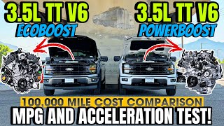 2024 Ford F150 EcoBoost VS PowerBoost MPG amp 060 Comparison You Wont Believe How Close It Was [upl. by Adda]