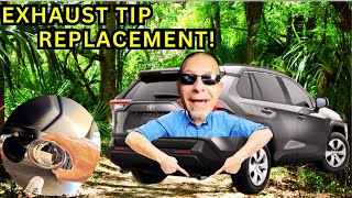 New Rav4 Exhaust Tips HOW TO REPLACE [upl. by Linis]