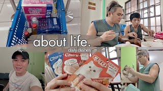 Life Diaries Grocery Day Cooked Tocino and Bought Cat Treats for Bella and Ash [upl. by Airpac]