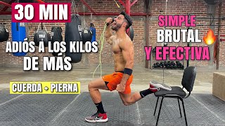 Cardio Hiit ADIOS KILOS de más 30 Minutos Entrena Duro en Casa Sin Equipo [upl. by Ecyle]