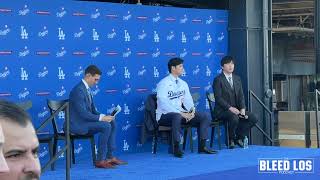 Dodgers Shohei Ohtani Introductory Press Conference Full Video [upl. by Oirromed94]