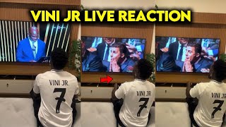 They filmed Vinicius Jrs Live Reaction of the Ballon Dor 😡 [upl. by Ojela822]